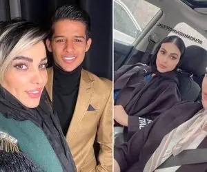 وقتی قائدی داره میپیچه دبی و ظاهرشو تحووول داد؛ خانومش عجب ماشین گولاخی سواره