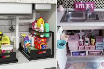 چیدمان و مرتب سازی کابینت زیر ظرفشویی؛ گام به گام از تخلیه تا قرارگیری لوازم و شوینده