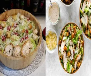 طرز تهیه سالاد سزار با مرغ گریل‌ شده و سس مخصوص/ میز خونه رو بهتر از کافه بچین