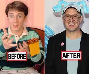 تغییر چهره استیو انیمیشن ردپای آبی/ گذر زمان روش تاثیر داشت انگار یه آدم دیگه شد