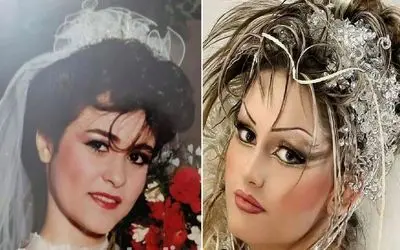 مدل آرایش و شینیون لاکچری عروس دهه 60 و 80؛ الانا جنیفر لوپز این شکلی میگرده چی بودن