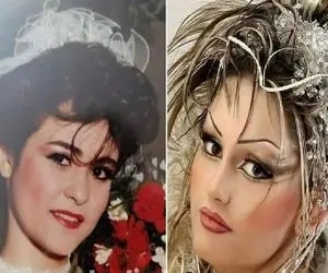 مدل آرایش و شینیون لاکچری عروس دهه 60 و 80؛ الانا جنیفر لوپز این شکلی میگرده چی بودن