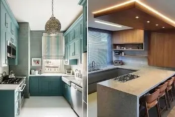 طراحی لوکس کابینت آشپزخانه 4 متری