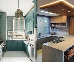 طراحی لوکس کابینت آشپزخانه 4 متری