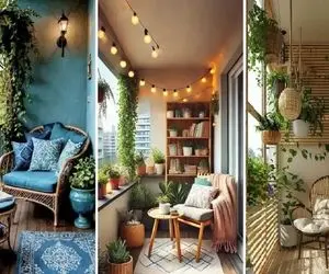 دیزاین شیک و مدرن 2025 تراس کوچک؛ نگو کوچیکه تبدیلش کنی به آشغالدونی/ دنج و دلبرش کن