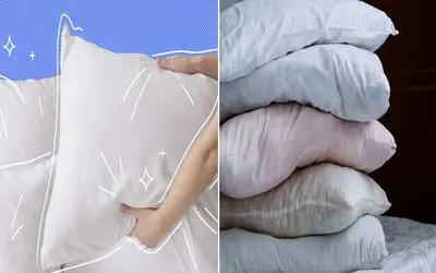 چطور بالش پر رو بدون خراب کردن بشوریم؟/ ترفند شستشوی بالش پر با دست و ماشین لباسشویی