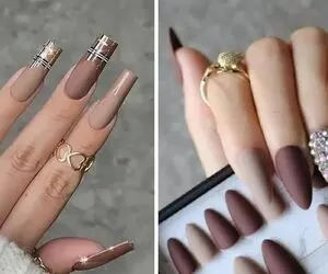 ژلیش و طراحی ناخن شکلاتی؛ با این سبک میتونی از عزا تا عروسی و سرکار بری خوشگلم باشی