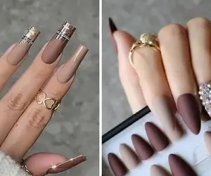 ژلیش و طراحی ناخن شکلاتی؛ با این سبک میتونی از عزا تا عروسی و سرکار بری خوشگلم باشی