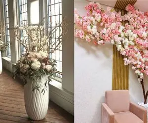 با درختچه مصنوعی امسال عید خونتو به بهشت تبدیل کن/ ترفند چیدن گل مصنوعی در پذیرایی