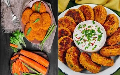 طرز تهیه دو نوع کوکوی ساده / کوکو هویج و کوکو دال عدس گیاهی و خوشمزه