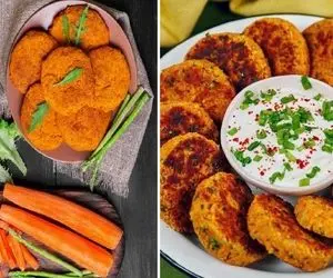 طرز تهیه دو نوع کوکوی ساده / کوکو هویج و کوکو دال عدس گیاهی و خوشمزه