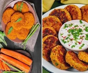 طرز تهیه دو نوع کوکوی ساده / کوکو هویج و کوکو دال عدس گیاهی و خوشمزه