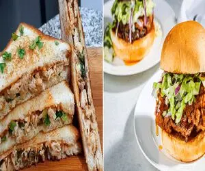 طرز تهیه ساندویچ مرغ و قارچ/ یه لقمه خوشمزه که جون میده برای گرسنگی‌ های فوری