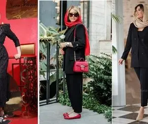 برای عید با مانتوی مشکی تیپ بزن؛ با این آیتم های رنگی یه سِت معرکه بساز!