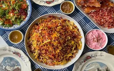 طرز تهیه "لبو پلو" یه پلوی مخلوط خوشمزه و خوش رنگ و لعاب