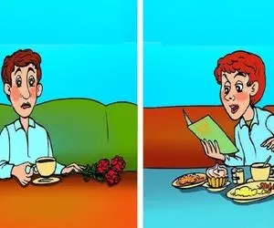 بازی فکری؛ اگه افت پرستیژ مرستیژ داره بهت بگن کند ذهن بگو کدوم از آقایون تو کافه فقیر