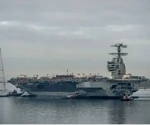 (عکس) روی عرشه ناو جنرال فورد چه خبر است؟