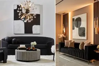 بهترین رنگ دیوار برای ست سازی با مبلمان مشکی؛ هماهنگی بی نظیر بصری، هم شارپ هم ساده