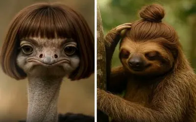 عجایب خلق شده؛ حیوانات اگه مو انسان داشتن اینجوری بودن، یسریا خوشگل میشن مثل خرس تنبل