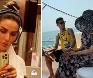 زن مهدی قائدی با این گل همسرش کلاً حجاب رو از سر و تن کَند!
