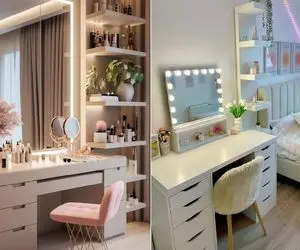 میز آرایش مناسب برای اتاق کوچک/ با یه حرکت خفن اتاقت شبیه اتاق میکاپ بی تی اس میشه