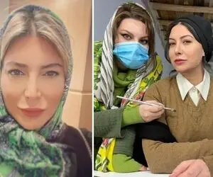 عکس عجیب "فریبا نادری" در حالی که آرایش نکرده بلکه ماست مالی کرده؛ خونش کاخ یخیه!