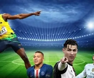 سریعترین فوتبالیست های جهان از نگاه بولت