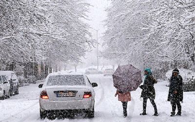 بارش برف و باران در محورهای مواصلاتی ۲۱ استان کشور