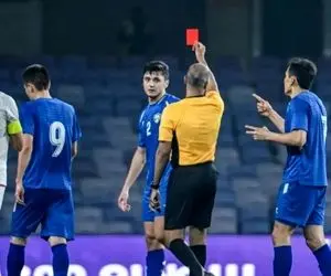 حرکت نسنجیده مدافع منچسترسیتی و اخراج مقابل ایران