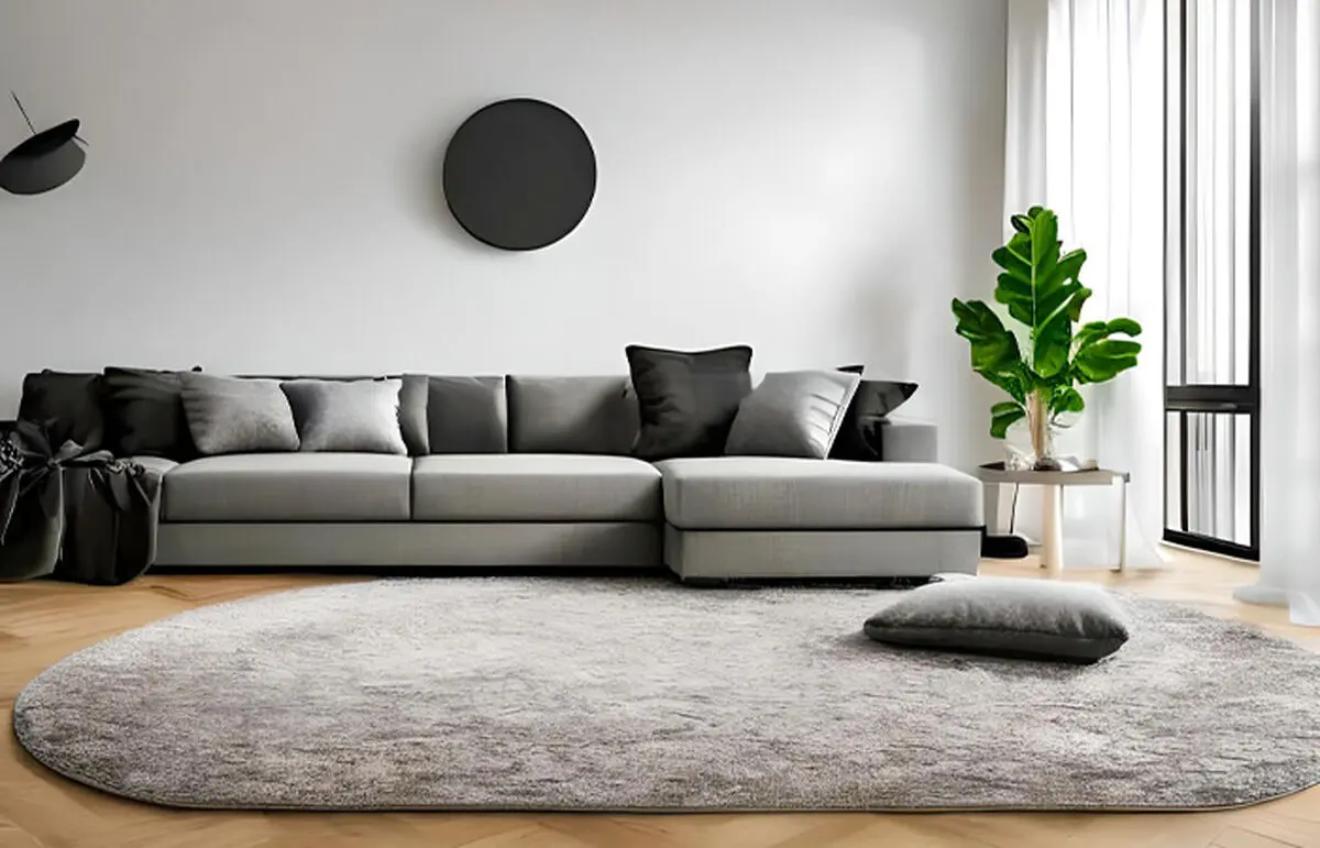 فرش نقره ای با چه مبلی ست میشه