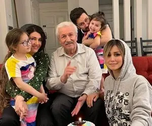 تولد لاکچری پدر شاهرخ استخری در کنار خواهر و همسرش!