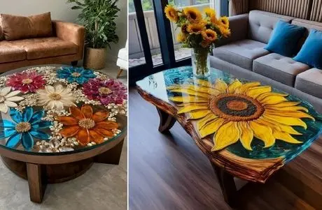 ایده های متنوع میز شفاف برای جلوی مبلمان؛ سبکی که لاکچری های بالا شهری استفاده میکنن