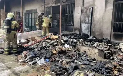 جزییات آتش‌سوزی در کارگاه تولید کفش بازار تهران