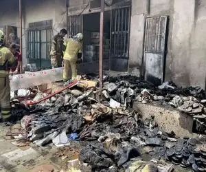 جزییات آتش‌سوزی در کارگاه تولید کفش بازار تهران