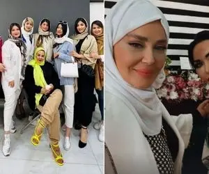 "بهاره رهنما" و آبجی کوچیکش شکل و شمایل پر رنگشونو نشون دادن؛ تغییر با یه آرایشگر شاخ!