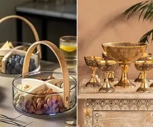 شیک ترین مدل ظروف آجیل خوری برای عید / مجلل ترین مدهای سال که میزتون باهاشون لاکچریه