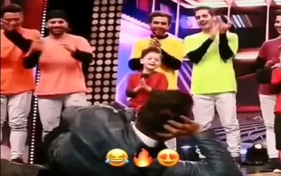 عصر جدید؛ دو مثقال بچه به علیخانی دستور میده امین حیایی بخوابه بقچه بشه که پشتک بزنه