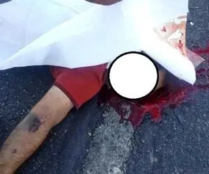 جان باختن جوان تهرانی وسط بزرگراه رسالت / عکس