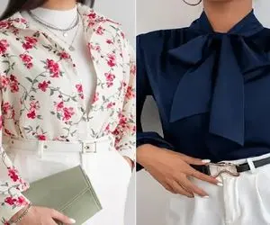 شومیزهای ترند زنانه و دخترانه جدید 1404؛ مختص مجالس شیک که همه سر تا پا زرق و برقین