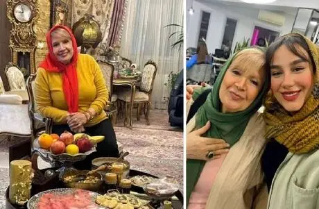 چیدمان منزل اشراف پسند شهین تسلیمی؛ میز بازی مخصوص، مبلمان تاج طلایی و تابلو فرش زیبا