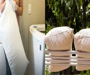 خط قرمزهای شست و شوی بالش که هر کسی نمی‌ داند/ صفر تا صد نطافت بالش های چرک