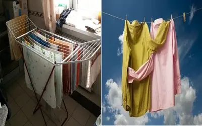 دیگر بوی نم نم نخواهید داد/ راهکارهای جادویی خشک کردن لباس در فضای کوچیک و فندقی