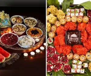 ایده های جذاب برای سینی میوه شب یلدا / زیباترین میز بلندترین شب سال رو اینجوری بچین