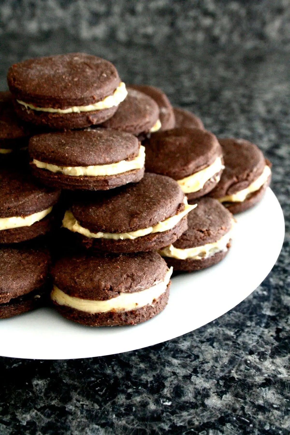 chocolate espresso sandwich cookies