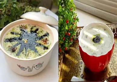 طرز تهیه آش دوغ با دوغ تازه با سبزیجات معطر/ نکات طلایی برای پخت آش دوغ جاافتاده