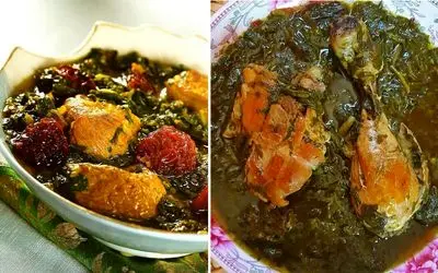 طرز تهیه خورش آلو اسفناج با مرغ / بهترین دستور برای پخت یه غذای فوق العاده