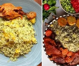 طرز تهیه سیب پلوی کرمانشاهی با بهترین دستور / یه پلومخلوط خوشمزه که نظیر نداره