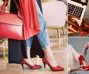 پاشنه بلندِ قرمز خوشگله ولی ستش خیلی سخته؛ اینجا یاد میگیری چه مانتویی باهاش همخونه