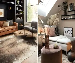 فرش گردویی رو با چه مبلی ست کنیم؟ / با اینا چشمت به دکور عادت نمیکنه و حوصله بر نیست