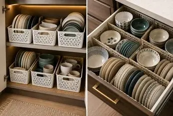 انواع سبدهای نظم دهنده داخل کابینت با قابلیت افزایش فضا و مرتب سازی